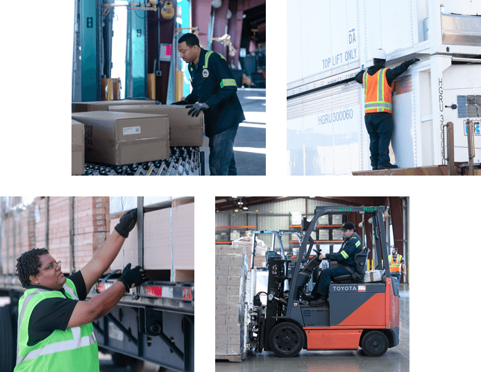 Hub Group team member supporting clients with logistics management